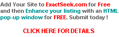 Add Your Site To ExactSeek For Free!