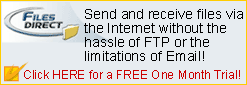 Files Direct - Send Large Files Over The Internet - 1 Month Free Trial!