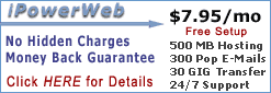 Missing the Host in Web Hosting? - Get 500MB, 30Gig transfer and more for $7.95/month!