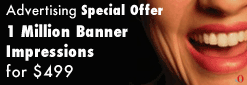 Special Offer - 1 Million Banner Impressions For $499!