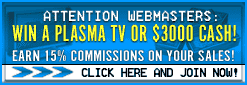 Attention Webmasters - Win a Plasma TV or $3,000 Cash!