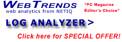 Special Offer - WebTrends Log Analyzer