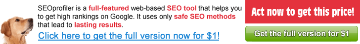 SEOProfiler: Get the Full Version for $1