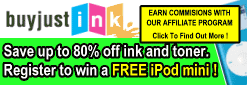 Save Up to 80% off Ink and Toner - Register for an iPod mini!