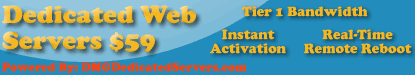 Dedicated Web Servers - $59!