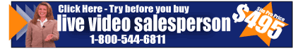 Live Video Salesperson for Your Website!