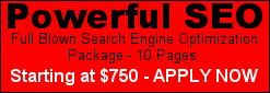 Full Blown Search Engine Optimization Package - Starting at $750!