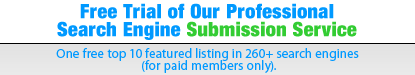 Professional Site Submission Service for Webmasters!